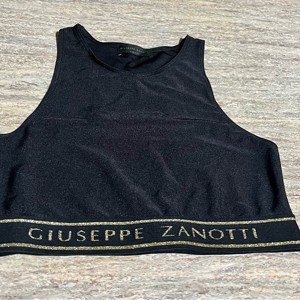 Giuseppe Zanotti Halyna Black Sports Bra Made in Italy - Picture 7 of 16